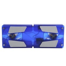 Laptop Cooling Pad Cooler Foldable Portable USB Dual Fan Transparent LED Blu NEW