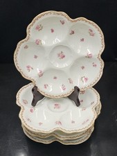 Antique Franck Haviland / Oyster Plates Limoges Porcelain Oyster Plates