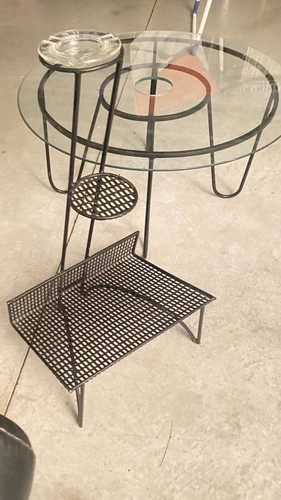 Porte revues cendrier sur pied - cendrier,