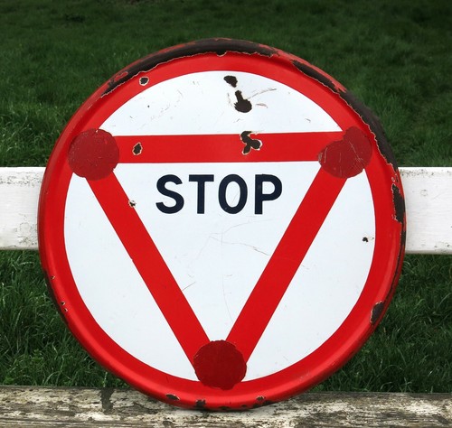 Stop ancien panneau - panneau,