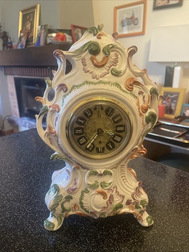 Ancienne pendulette céramique - pendulette,
