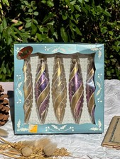 5 Boules en Verre Vintage