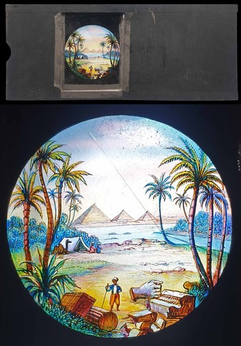 Plaque lanterne magique - , 1870