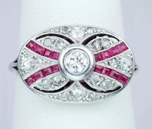 Bague mariage art déco - de,