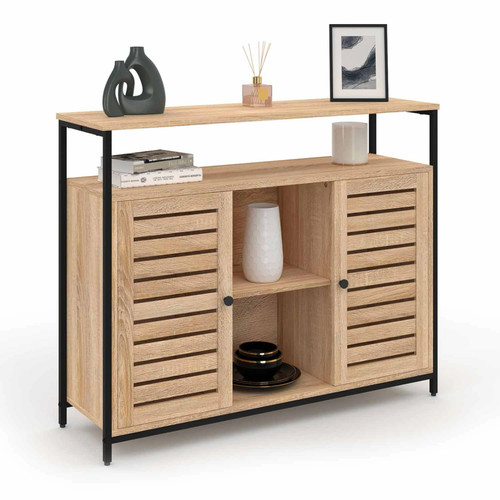 Buffet portes persiennes 100 - persiennes,