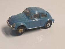 Original Faller Volkswagen VW Bug In Slate Blue. Missing Rear Bumper
