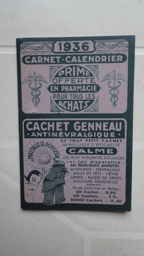 Old calendar notebook - old, offered