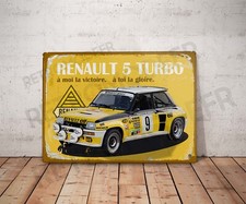 Plaque métal vintage renault