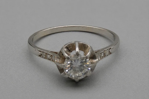 Bague gris carats 750 - bague, et