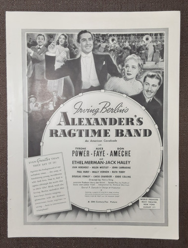 1938 alexander ragtime - ragtime, band
