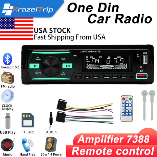 Single din car radio audio - din,