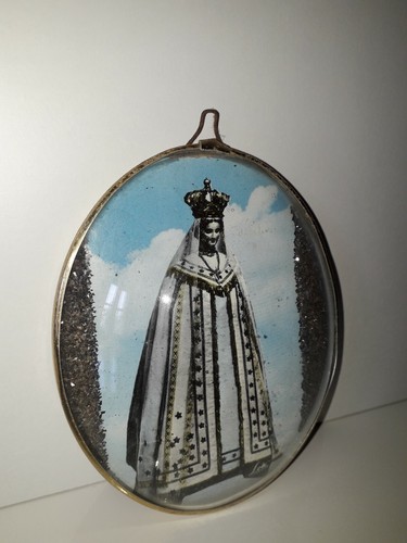 Icone religieuse verre - verre, bombé