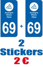 2-STICKERS-PLAQUE-AUTO-IMMATRI