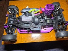 Rare Tokomo RC Nitro Engine Graphite 4WD 2Speed On Road Drift Car 1/10 Nice