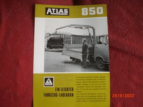 Old advertising flyer atlas - old,