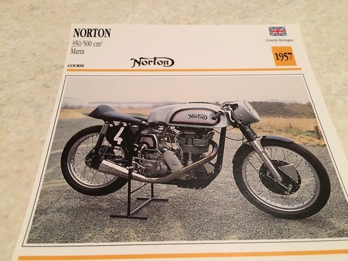 Carte moto norton 350 500 - carte,