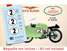 [FFSMC Productions] Decals Moto Guzzi 500c 8 cyl.  1/9 scale pour Protar