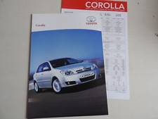 catalogue toyota corolla 2004