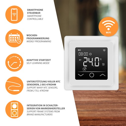Thermostat ambiant chauffage - thermostat,