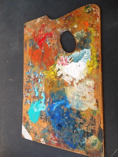 Palette artiste peintre - palette, d'artiste