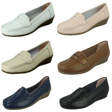 Bottines En Cuir À Talon Large Pour Femmes "F3R124"