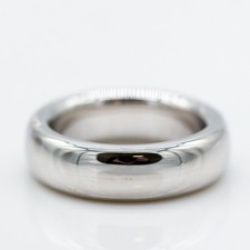 Bague Pomellato Iconica 750/18K Or Blanc Sans Pierre Taille 66