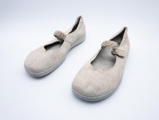 HELVESKO Homme Mocassins Fermeture Scratch Chaussure Cuir Beige Taille 42 Eu Art