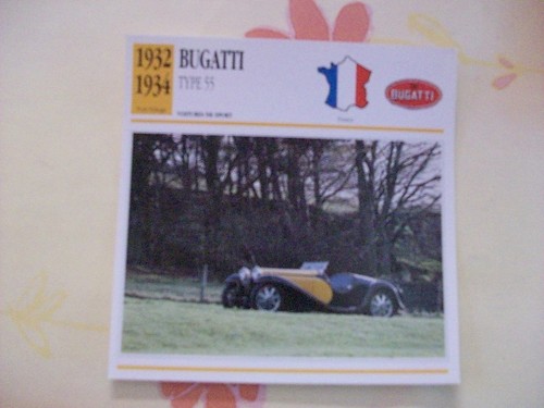Carte fiche bugatti - bugatti, 55