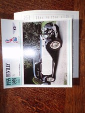 FICHE carte CARD voiture auto