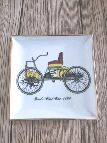 Vintage paris porcelain square - porcelain,