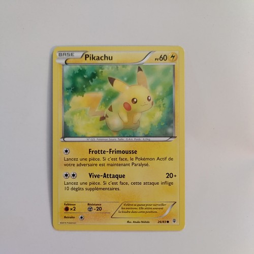 Carte pokémon pikachu - carte,