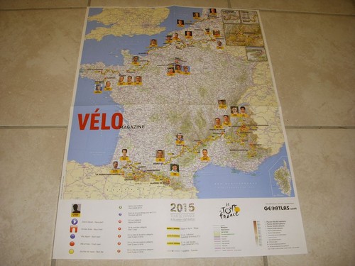 Cyclisme carte tour france - tour,