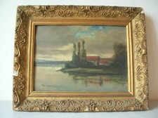 Peinture sur bois paysage