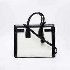 YVES SAINT LAURENT Sac de Jour Small Leather 2-Way Bag Handbag white  WS21113