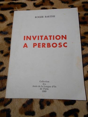 Barthe roger invitation à - barthe, :