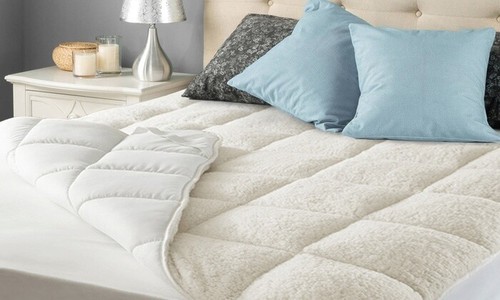 Surmatelas sherpa cocooning - surmatelas,