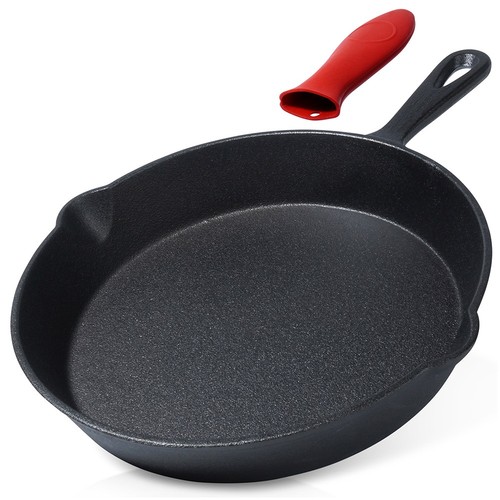Poêle fonte 25cm gril cast - fonte,