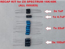 ZX Spectrum 16K 48K Axial Repair Capacitor Kit Premium Kit NEW