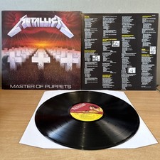 METALLICA MASTER OF PUPPETS 1986 VINYL ALBUM MFN 60 UK 1ST PRESS EX+SUPERB