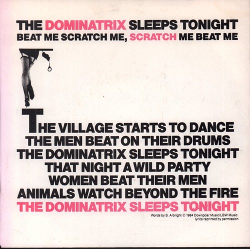 Dominatrice dort soir - ce, 7"