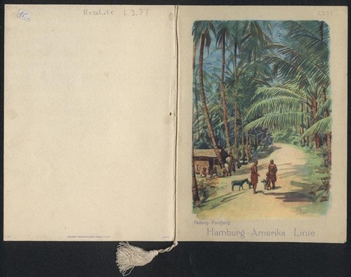 Carte menu tour - , 1927