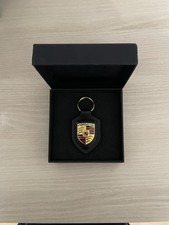 Porte-clés Porsche noir neuf avec boîte