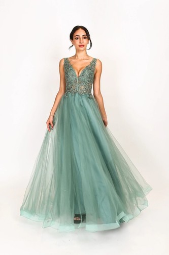 Robe soirée vert eau - de, d’eau