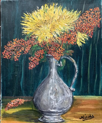 Tableau huile sur toile - tableau,