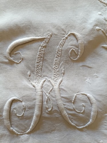 Drap ancien lin - ancien, pur