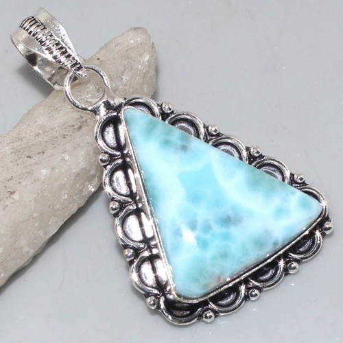 Pendentif larimar et - pendentif, en