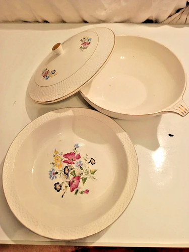 Soupière ancienne plat - +, –
