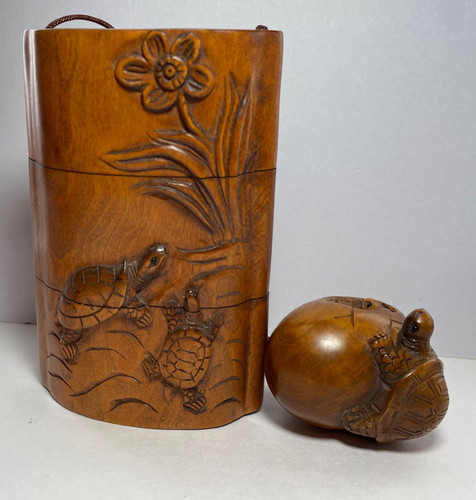 Ancien netsuke tortue en - ancien, de