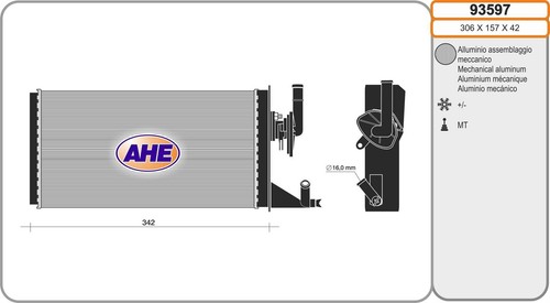 Radiateur chauffage iveco - radiateur,