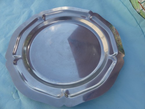 Plat rond inox - plat, en